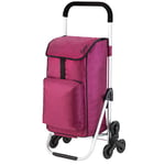 Chariot de courses pour escalier - 2 couleurs - 30 l rose bonbon