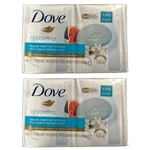 2x DOVE Restoring Beauty Cream Bar Soap (8 Bars Total) 