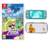 NINTENDO Switch Lite Turquoise, Princess Zelda Case & The Legend of Zelda: Echoes of Wisdom Bundle, Blue