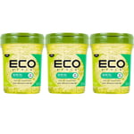 ECO Style Styling Gel Olive Oil Max Hold Alcohol Free 946ml x 3