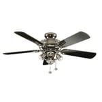 Fantasia Gemini Ceiling Fan 42in Pewter With Venice Light