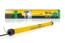 Schellenberg 21106 Roller Motor with Radio New Generation 6 Nm up to 4 m² for 40 mm Shutters 868.4 MHz Frequency, Smart controllable with Alexa and Google Home, Yellow, Premium