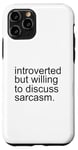 Coque pour iPhone 11 Pro Drôle Simple Minimalisme Introvertis Sarcasme Introverti