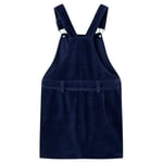 Robe Salopette Pour Enfants Velours Côtelé Bleu Marine 116