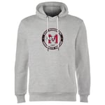 East Mississippi Community College Seal Hoodie - Grey - XL - Grey