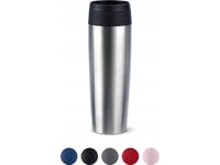 Emsa Isolerad Mugg Travel Mug Classic, 0,5 L., Rostfritt Stål Av Hög Kvalitet, Vakuumisolerad Kropp Av Rostfritt Stål, Kan Sköljas - 1 St (N20219)