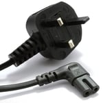 New Right Angle 3M Long Mains Power Cable For Samsung LED Flat TV  UK