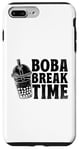 Coque pour iPhone 7 Plus/8 Plus Boba Break Time Thé au lait Bubble Tea Boba Pearl Lover