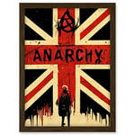 Doppelganger33 LTD Civil Unrest Punk Rioting UK Houses Parliament Riot Artwork Framed A3 Wall Art Print
