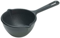 Lodge Seasoned Cast Iron Melting Pot 13.4cm 0.4Ltr For Butter Cheese Heat Soup