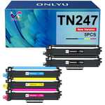 ONLYU TN247 TN-243CMYK Compatible pour Toner Brother DCP-L3550CDW TN243 Brother TN243CMYK Toner Brother MFC-L3750CDW MFC-L3770CDW HL-L3270CDW HL-L3230CDW HL-L3210CWDCP-L3510CDW (Pack de 5)