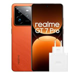 realme GT 7 Pro 5G Smartphone 12+256GB, Chipset Snapdragon® 8 Elite, Appareil Photo instantané Ultra Net avec IA, Écran RealWorld Eco², Batterie Titan de 6 500 mAh, Orange, Exclusivité Amazon