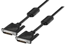 AISENS A117 – 0089 – Câble DVI 24 + 1 avec Ferrite (1,8 m, Support de résolutions 2560 x 1600) Couleur Noir