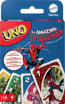 Mattel Games Jeu de Cartes UNO Spider-Man, pour Enfants, Adultes et famille, HXT27