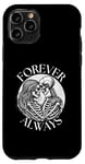 iPhone 11 Pro forever always - skeleton couple eternal lover Twin Flame Case