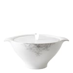 Royal Porcelain - Angelina Platinum terrin lokk 23 cm hvit