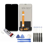 VITRE + ECRAN LCD POUR OPPO A16 CPH2269 6.52" NOIR + OUTILS + COLLE