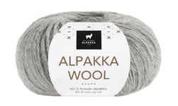 Alpakka Wool - Lys grå melert Frg: 502