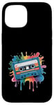 Coque pour iPhone 15 Cassette classique rétro des années 80