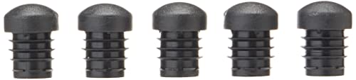 Wolfpack 5330372 Lot de 200 embouts plastiques ronds intérieur extérieur pour tube Ø 20 mm Noir