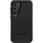 OtterBox Coque pour Galaxy S23+ Defender Series – Noir, Robuste et Durable, avec Protection des Ports, Comprend Une béquille à Clip Holster