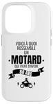 Coque pour iPhone 14 Pro idée cadeau pour un motard humour homme original 80 ans