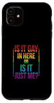 Coque pour iPhone 11 T-shirt gay avec inscription « Is It Gay In Here ? Or Is It Just Me »