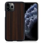 Apple Man&Wood premium-kotelo iPhone 11 Pro - Eebenpuu Ruskea