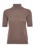 Davida Cashmere Turtleneck T-Shirt Brun