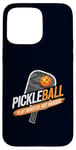 Coque pour iPhone 15 Pro Max Pickleball Play Smarter Not Harder Funny pour hommes et femmes