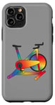 Coque pour iPhone 11 Pro Illustration Rainbow Spin Bike