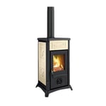 Le Nordique Gemme Liberty 5.0 Poêle à Bois Crème Puissance Nominale 7.0 Kw Ce A+