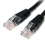 StarTech.com Câble Ethernet Cat5e - 0,9 m - Noir - Câble Patch - Câble Cat5e moulé - Câble réseau Court - Cordon Ethernet - Câble Cat 5e - 0,9 m (M45PATCH3BK)