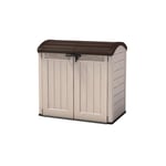 Keter - Coffre de jardin en résine woodland - 2000L - marron et beige (avec vérins)