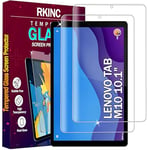 RKINC Verre Trempé [Lot de 2] pour Lenovo Tab M10 3rd Gen 10,1" TB-X306F/ TB-X306X, Film Protection écran, Dureté 9H 0,33 mm HD Glass [sans Bulles d'air][Résistant aux rayures][Garantie à vie]