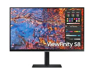 Samsung 27" ViewFinity Monitor S80PB, UHD 4K with IPS Panel - LS27B800PXPXXU