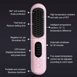 Heated Hair Straightening Brush Negative Ions 30s Fast Heating Rechargeable Hai