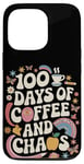 iPhone 13 Pro 100 Days of Coffee and Chaos 100 Days of School Fun Teacher Case