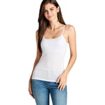 Camisole Inbyggd hylla BRA Justerbar Spaghetti Strap Linne