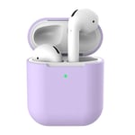 Silikonskal Apple AirPods Trådlöst Laddningsetui lila