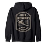 Dick Hardwood's Bush Trimming, Funny Company Landscaping Zip Hoodie