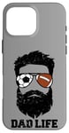 iPhone 16 Pro Max Soccer Football Dad Messy Hair Beard Soccer Football Dad Case