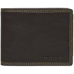 Portefeuille LANCASTER  Portefeuille  cuir ref 26058 Marron/Jaune