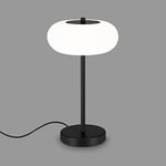 BRILONER - Lampe de table, lampe de bureau dimmable, 4,8 watts, 500 lumens, 4000 kelvins, noir/blanc, 350x198mm (HxD)