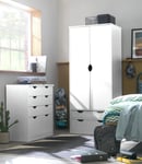 Habitat Kids Pagnell 2 Piece Door Wardrobe Set - White