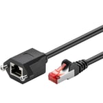 Cat 6 F/UTP - Forlænger kabel - Sort - 1 m