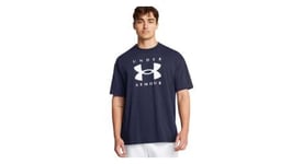 T shirt manches courtes under armour heavyweight bleu homme