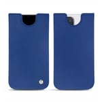 Pochette cuir Apple iPhone 13 Pro Max - Pochette - Bleu - Cuir lisse - Neuf