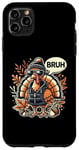 Coque pour iPhone 11 Pro Max Pinceau à dinde Funny Cool pour Thanksgiving, automne