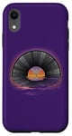 iPhone XR Retro Vintage Vinyl Sunset Reflection LP Vinyl Record Case